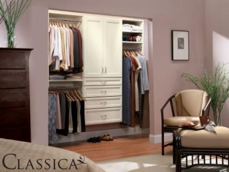 Schulte Classica walk in closet bisque