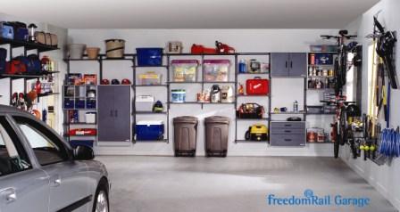 Schulte freedomRail Garage with car