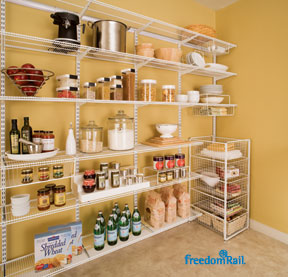 Schulte freedomRail pantry with Stor Drawers
