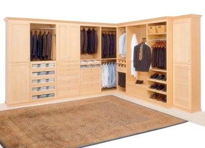 Jay Rambo master walk in closet maple